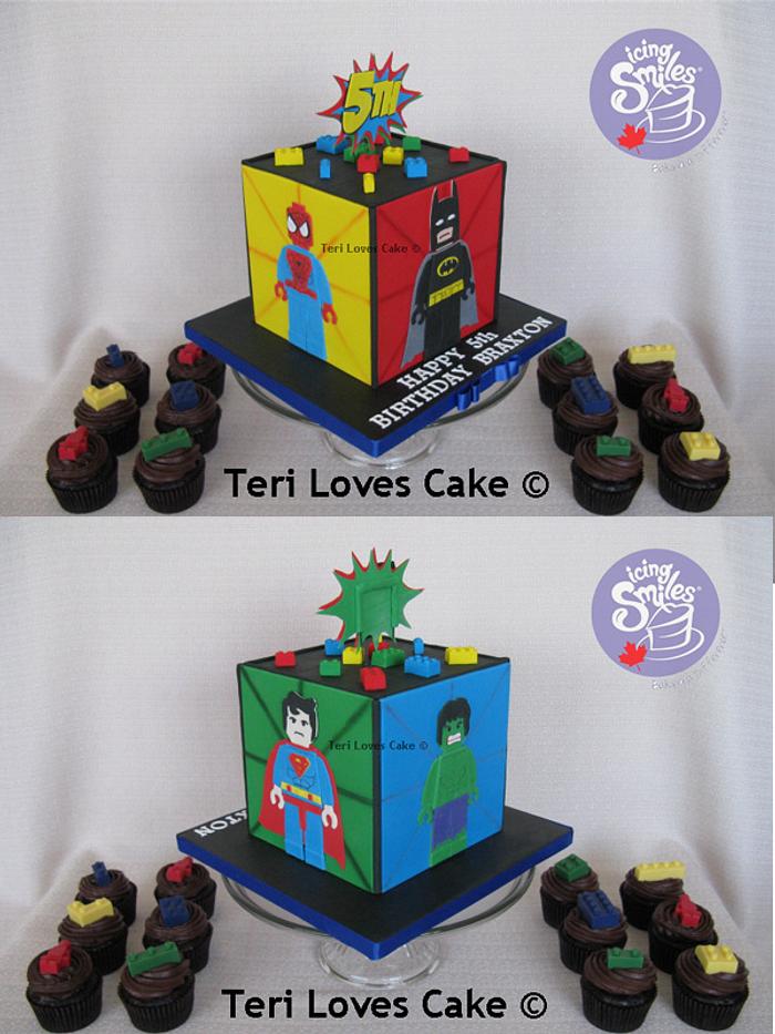 Lego Super Heroes - Icing Smiles Cake 