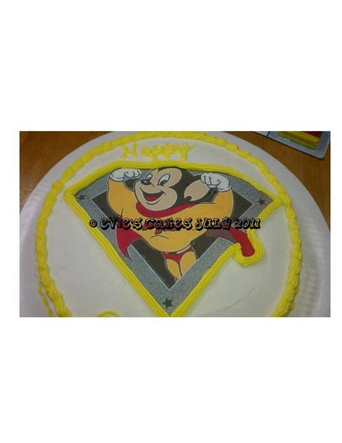 My hubby's Mighty Mouse Cake