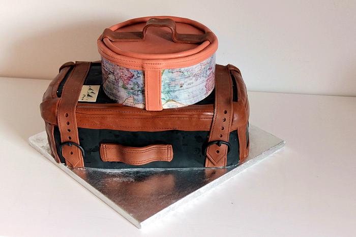 Suitcase cake