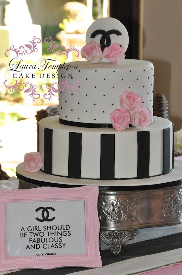 Coco Chanel Bridal Shower Cake