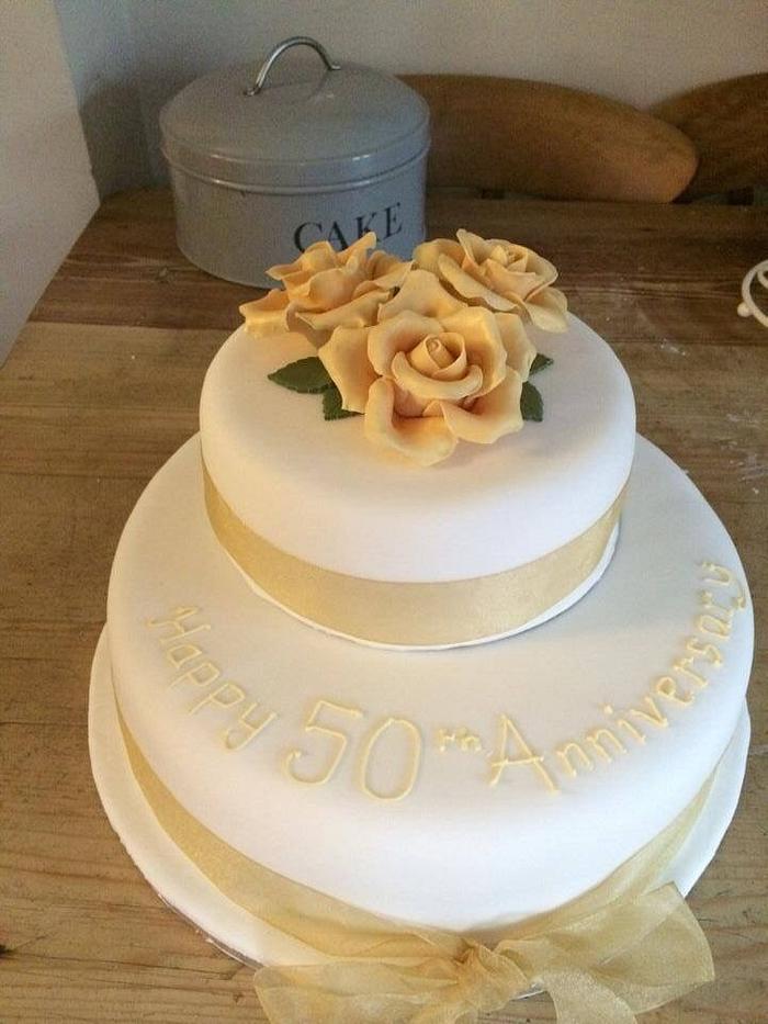 Simple anniversary cake