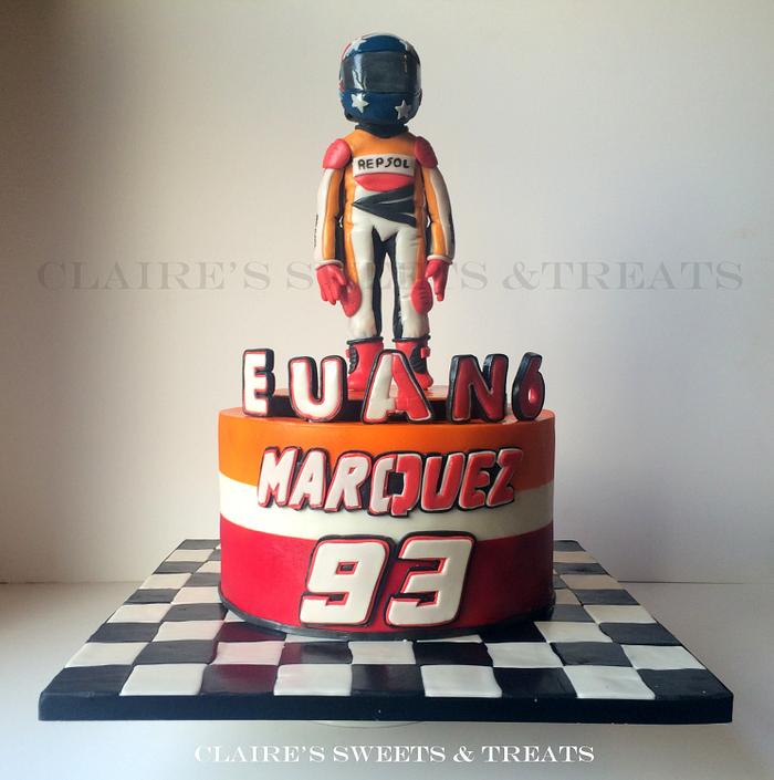 Marc Marquez theme birthday cake
