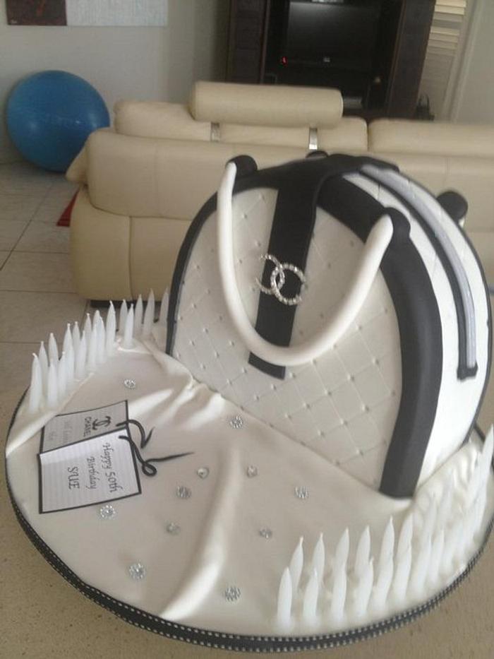 3D Chanel Handbag Cake
