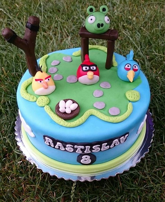 Agry birds cake