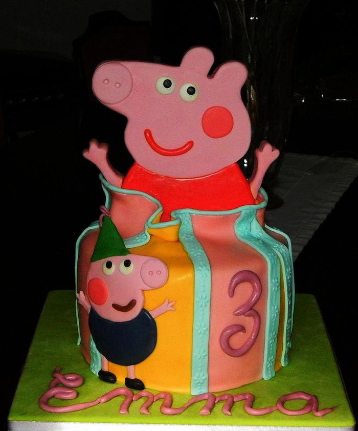 Peppa Pig Birthday Cake