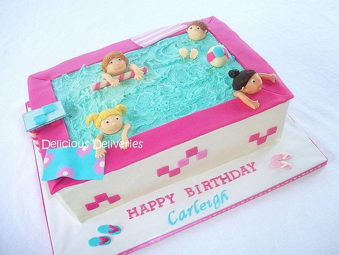 80+ Coolest Pool Shaped Cakes