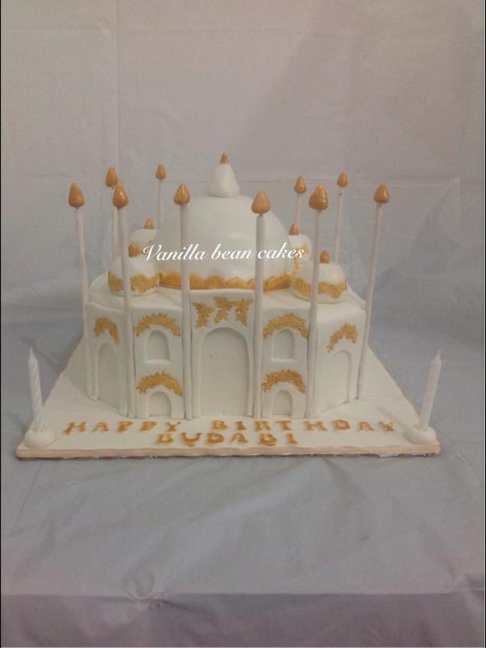 Indian Taj Mahal Cake Topper 7.5 Inch Personalised Edible on Icing Sheet  with HI-RES Image : Amazon.co.uk: Grocery