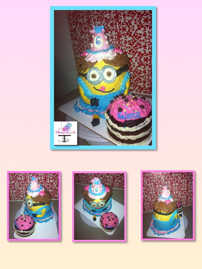 MINION GIRL CAKE