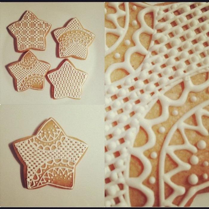 STARS LACE COOKIES... 