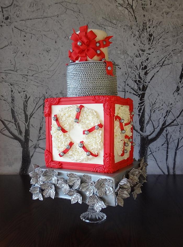 Bows and Bells Holiday Wedding - Cake Central Volume 4 Issue 12