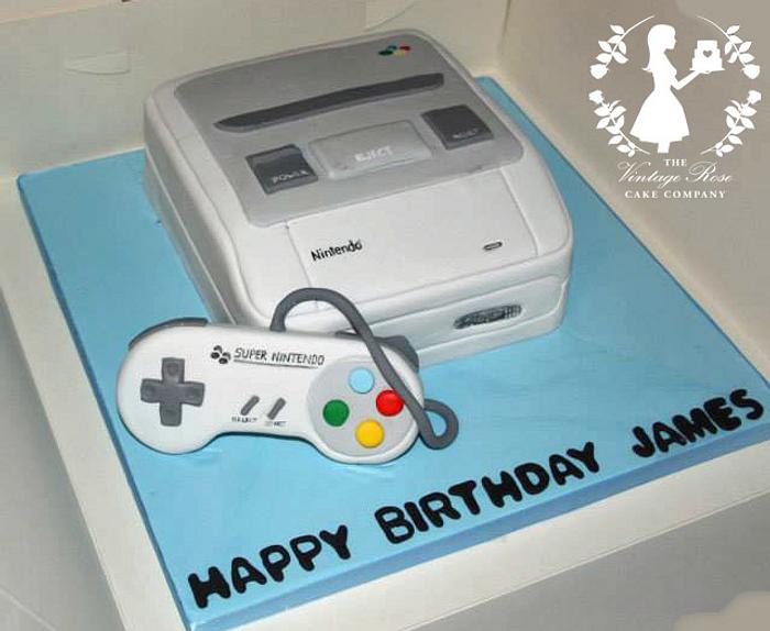 Super Nintendo Birthday Cake