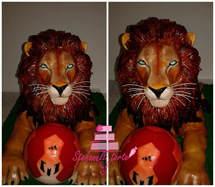 3d lion cake