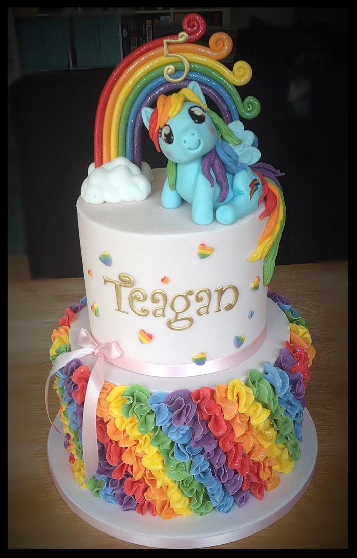 rainbow dash cake
