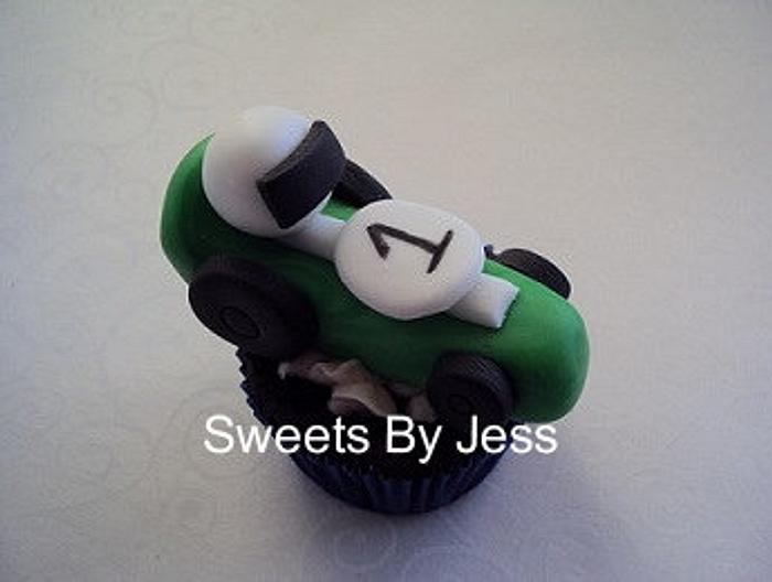 Race car (cupcake topper)