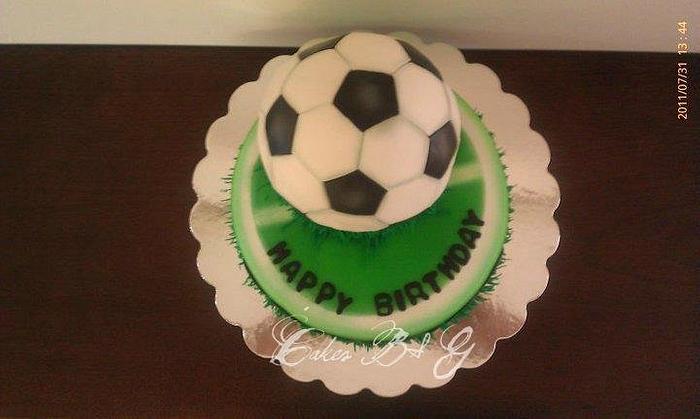Soccer ball Cake