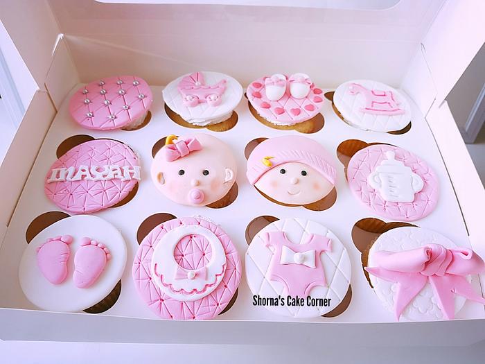 Baby shower  cupcakes 