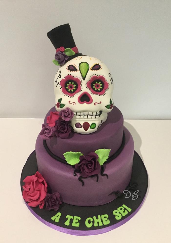 Skull mexican cake