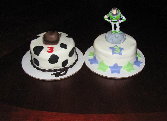 Woody and Buzz Mini Cakes
