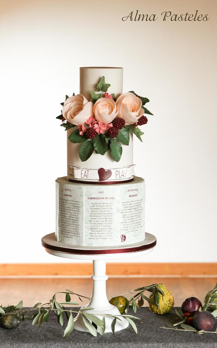 Eat & Play - Rustic wedding cake