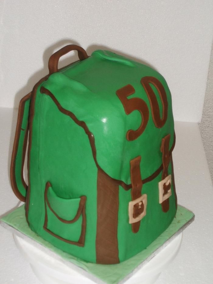 Backpack Birthday cake