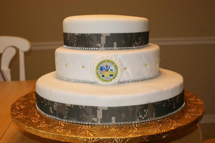 Army Wedding Cake