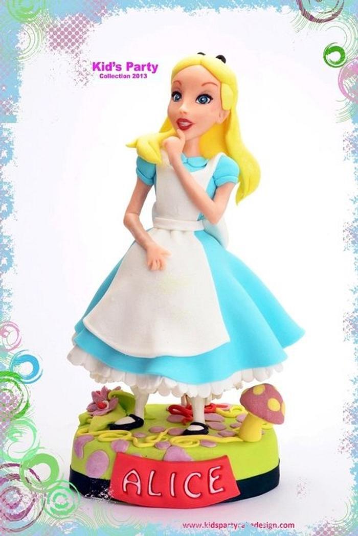 Alice , cake topper 