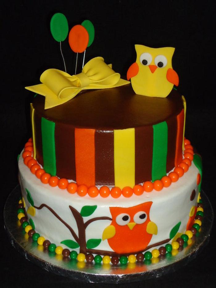 Owl Shower cake