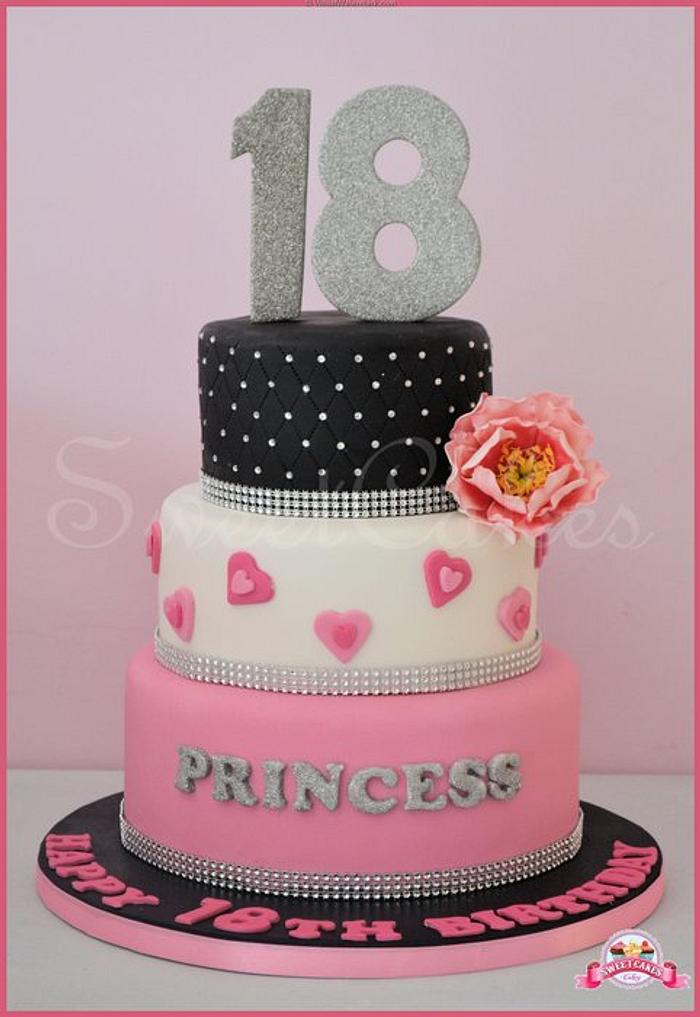 3 Tier18th Birthday Cake