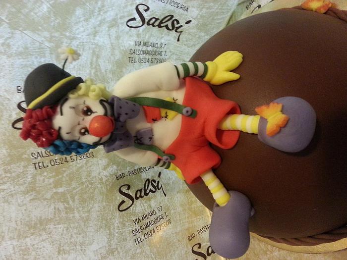 clown cake topper