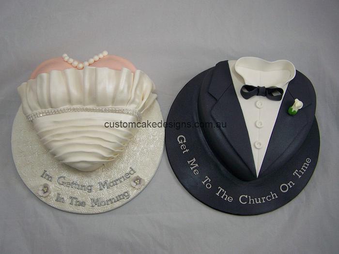 Bride and Groom Pre Wedding Cake