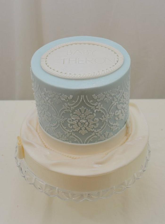 Simple and Elegant Baby Shower Cake