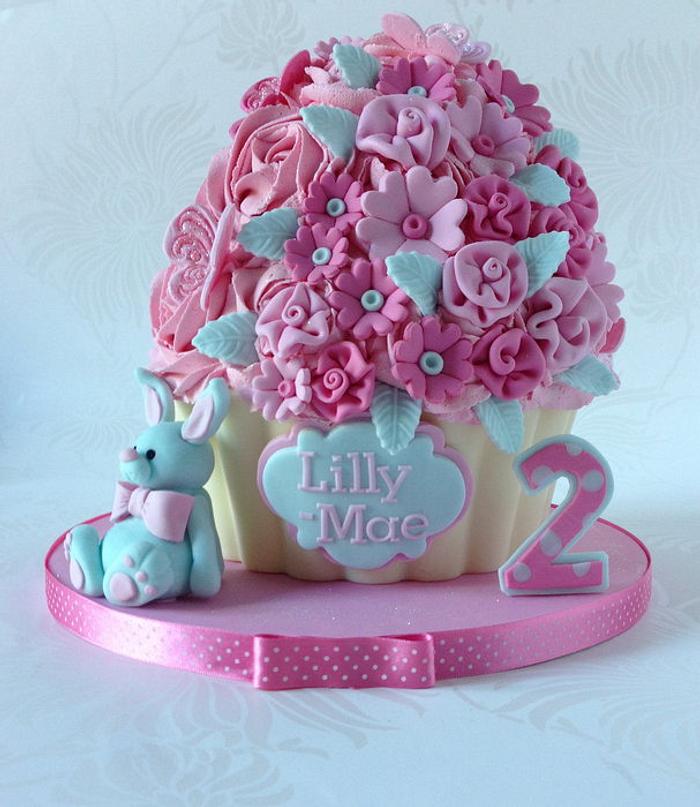 Lil Bunny Giant Cupcake for Lilly-Mae
