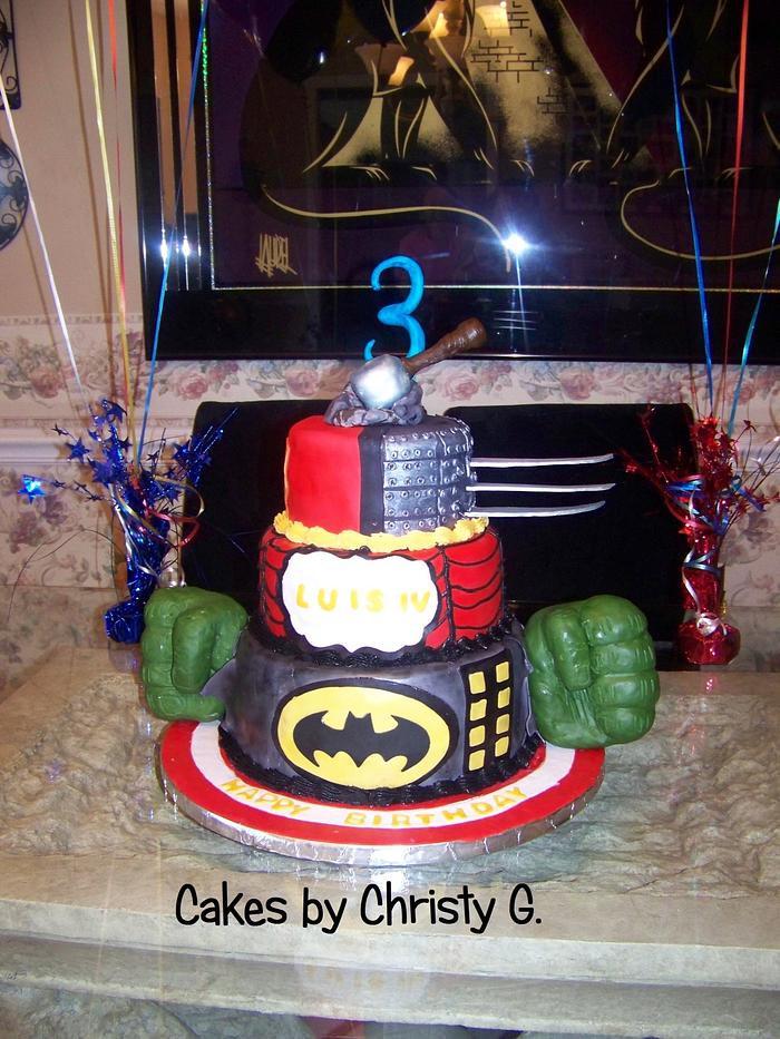 Superhero cake.. 