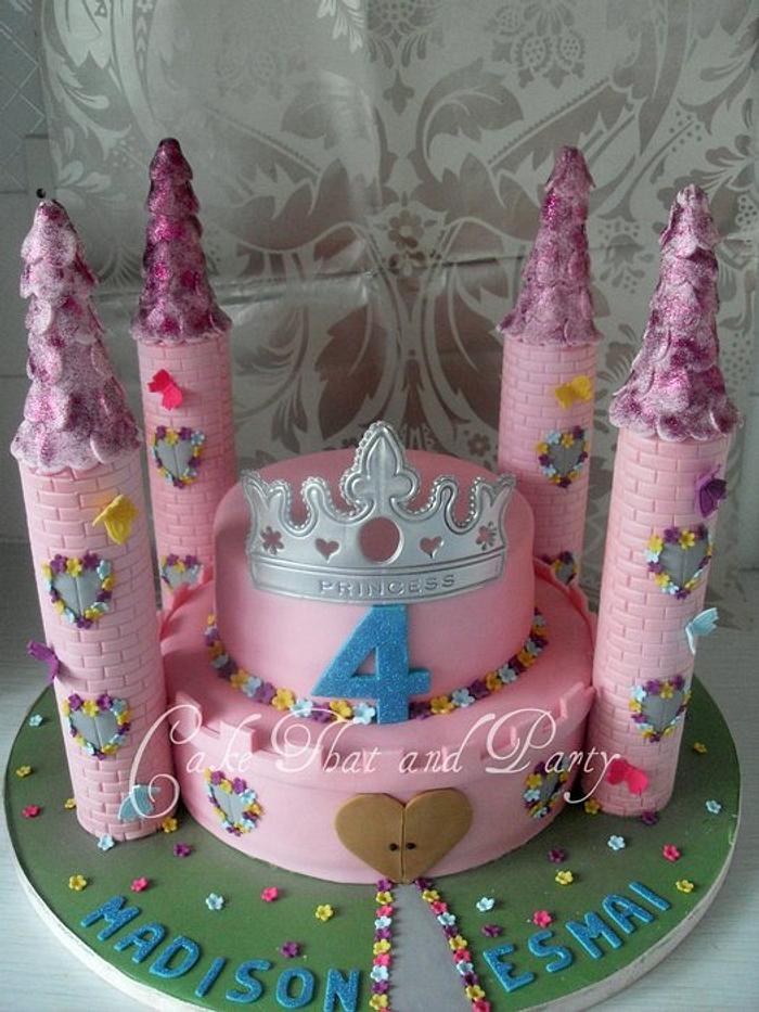 princess castle cake 