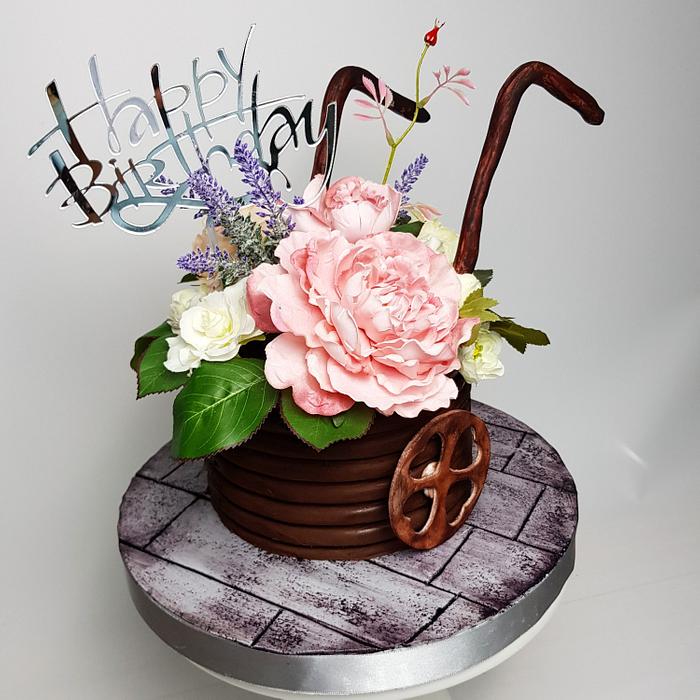 Flowersbox cake 