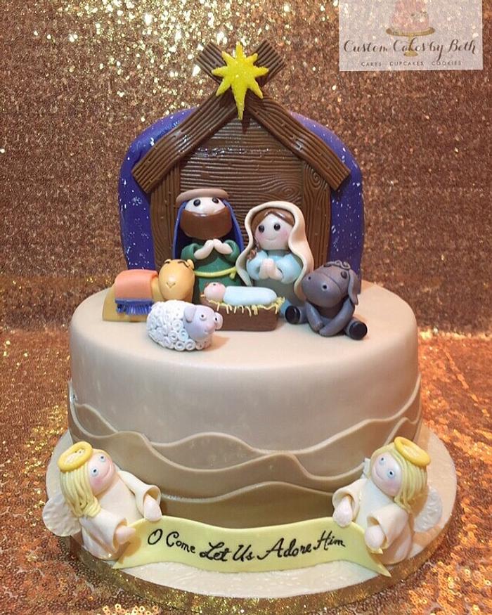 Christmas Nativity Cake