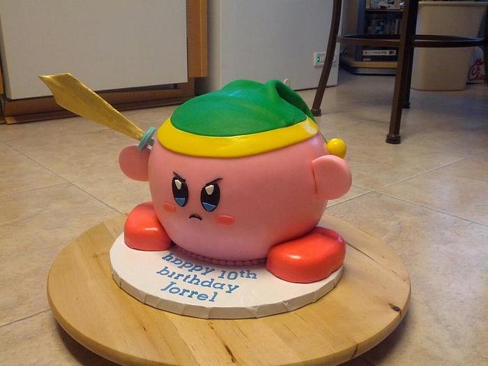 Kirby Birthday Cake