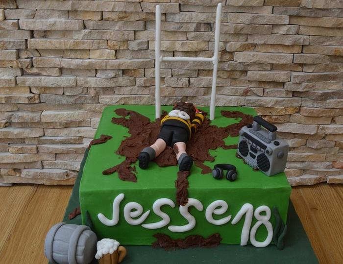 Rugby cake