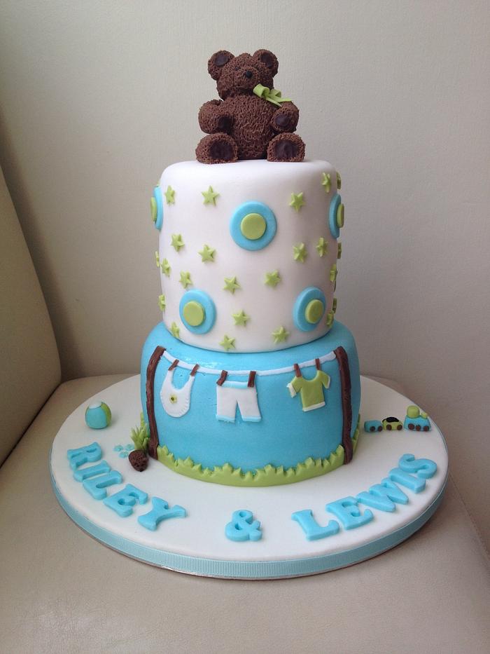 Welcome baby boy's cake 