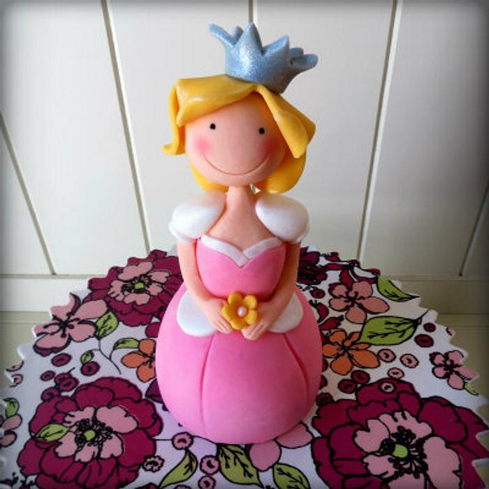 Princess cake topper (for CakeJournal.com)