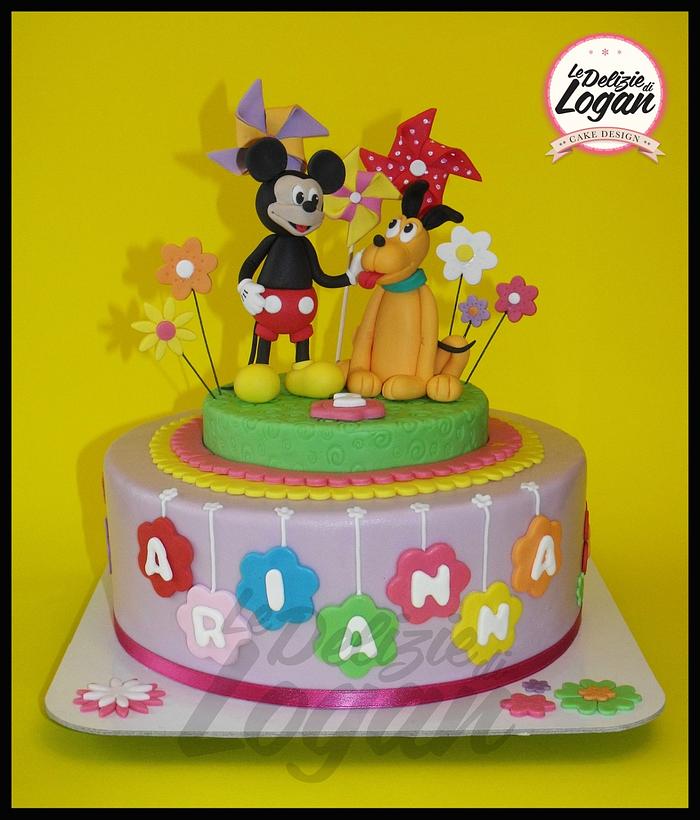 Cake Mickey Mouse and Pluto