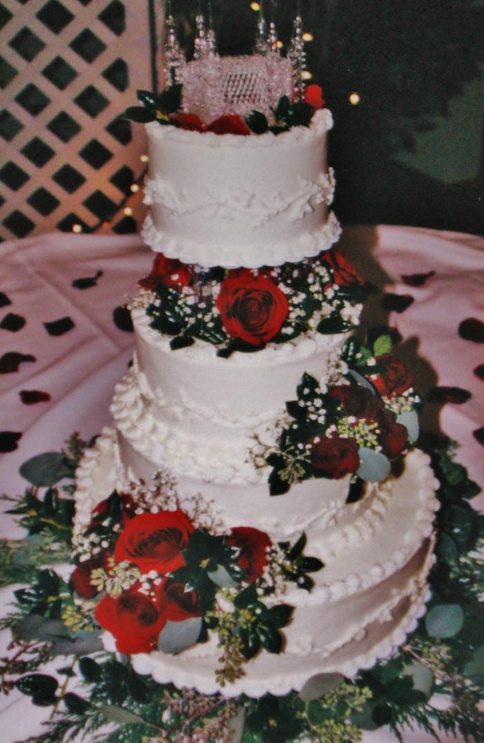 Crystal castle buttercream wedding cake