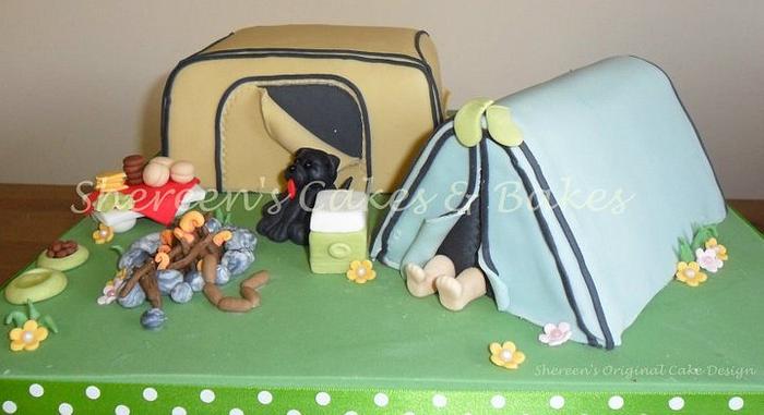 Camp Site Cake
