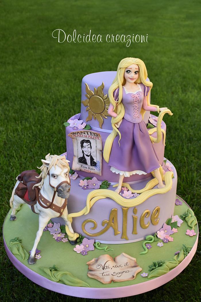 Cool Home Made Rapunzel Tower Birthday Cake