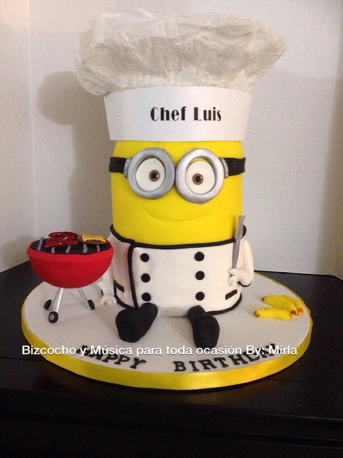 Minion Chef Cake