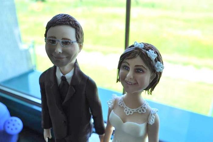 Woman and man from sugarpaste 