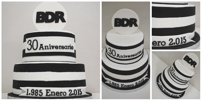 BDR Corporate cake - 30th anniversary