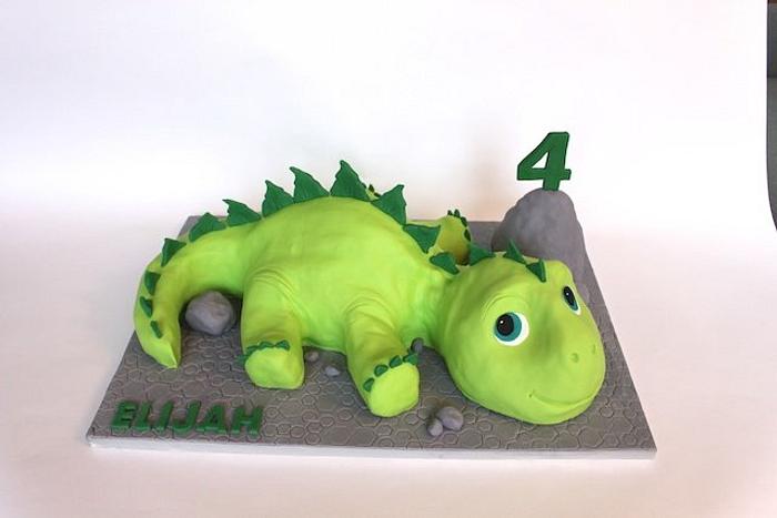 Baby Stegosaurus Dinosaur Cake