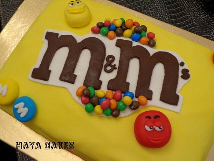 M&Ms cake 