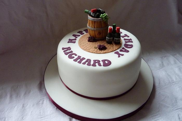 Cake for a wine lover